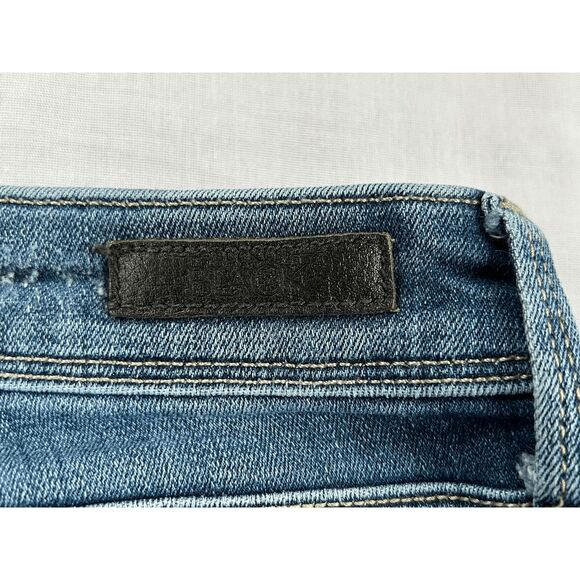 Buckle Black No. 53 Bootcut Jeans Size 28x36 Tall, Medium Wash Wisker Fading - Picture 3 of 10